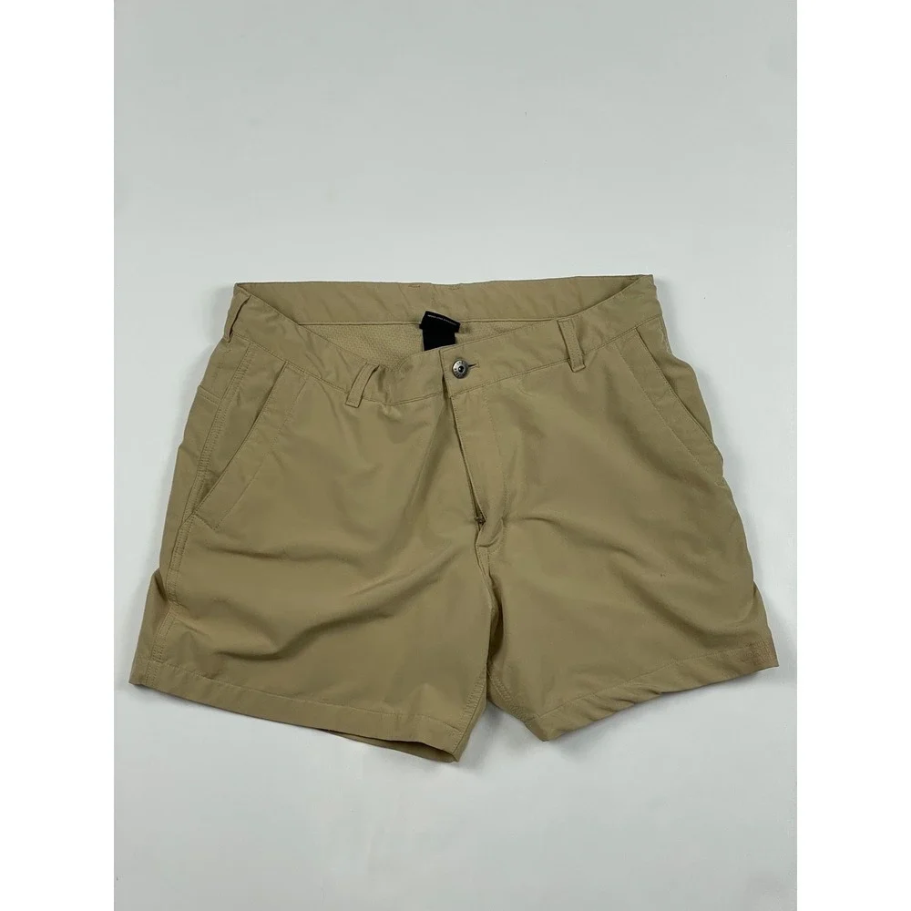 The North Face Mens Horizon Hiking Shorts Tan Khaki Size 36 Nylon Outdoor 6in